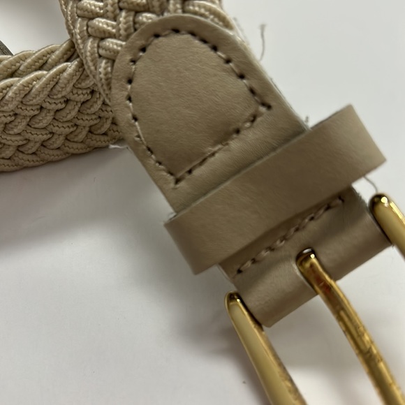 Tabi cream braided gold hardware belt size S - Picture 2 of 4